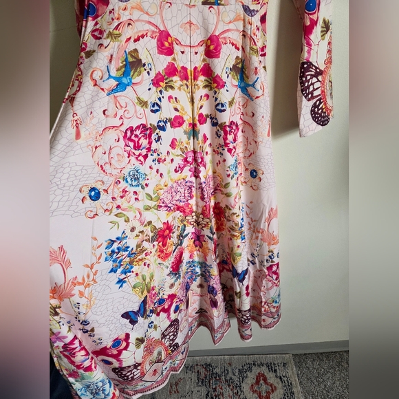 Elegant Floral Maxi dress- Size S - Picture 13 of 14